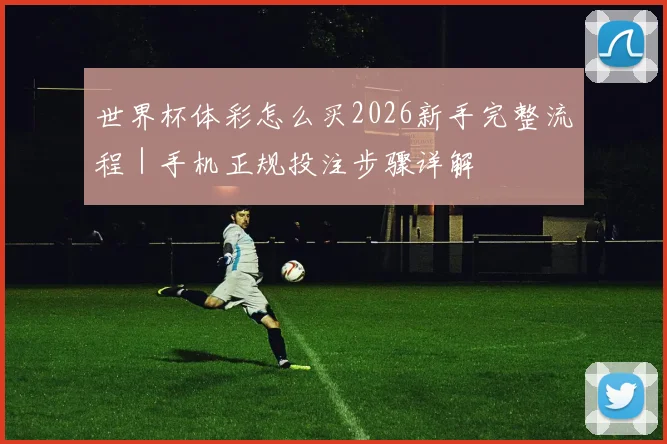 世界杯体彩怎么买2026新手完整流程｜手机正规投注步骤详解