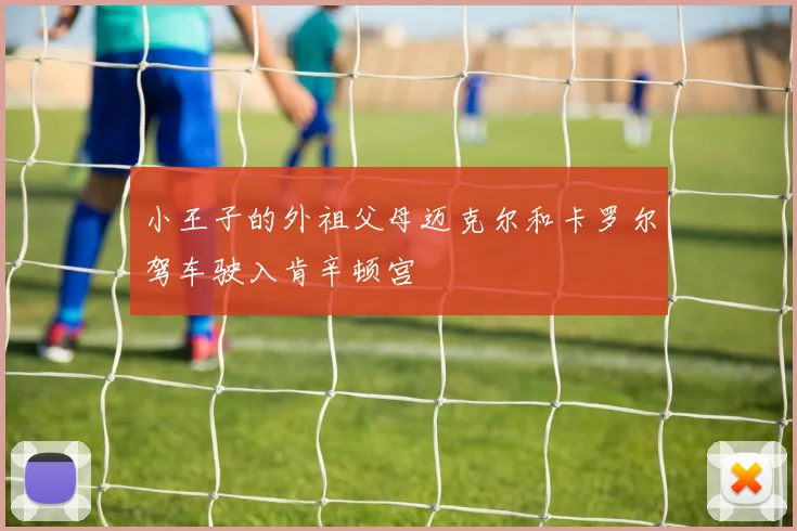 小王子的外祖父母迈克尔和卡罗尔驾车驶入肯辛顿宫